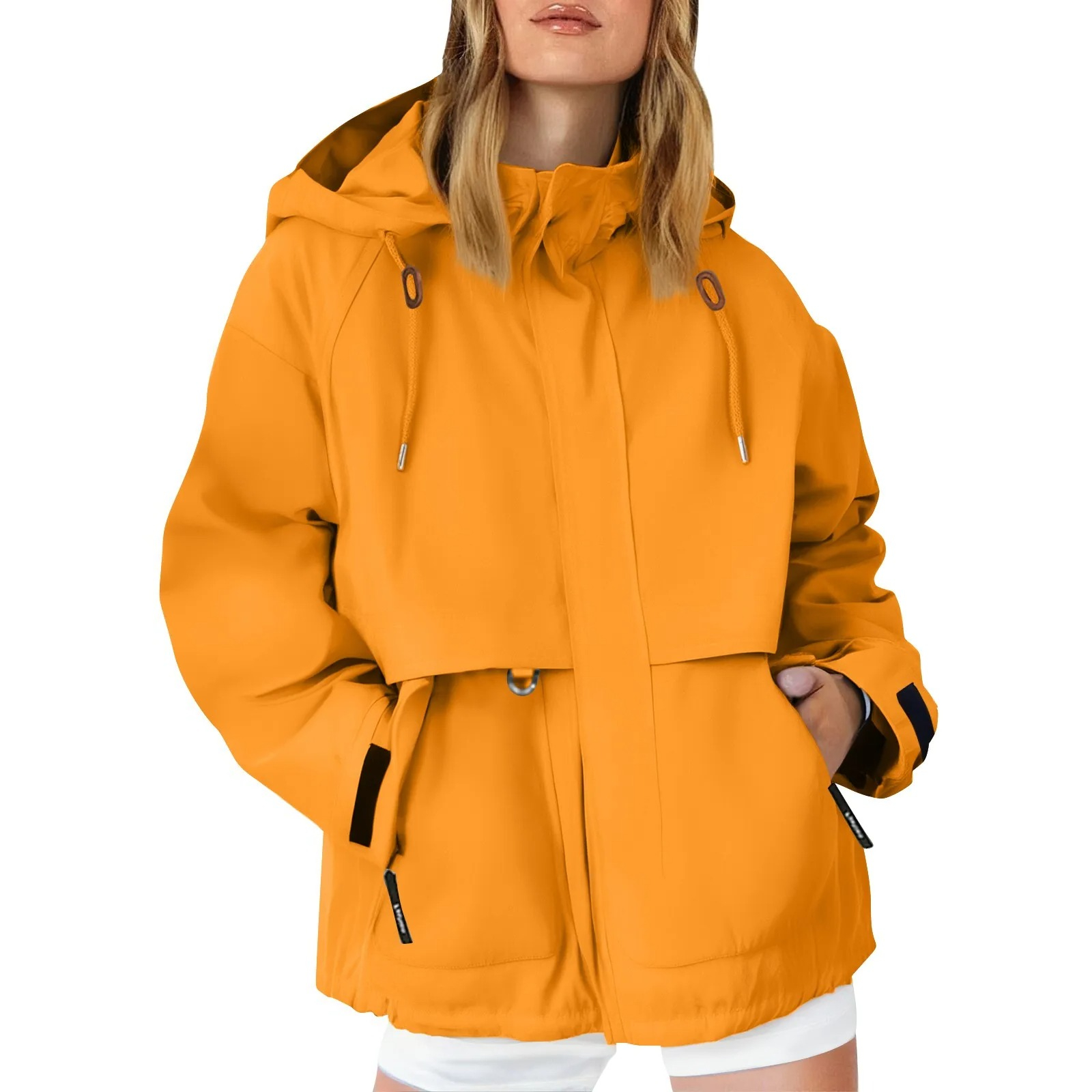 Outdoor Sport Windbreaker - Waterproof Hiking Jacket Women Solid Color
