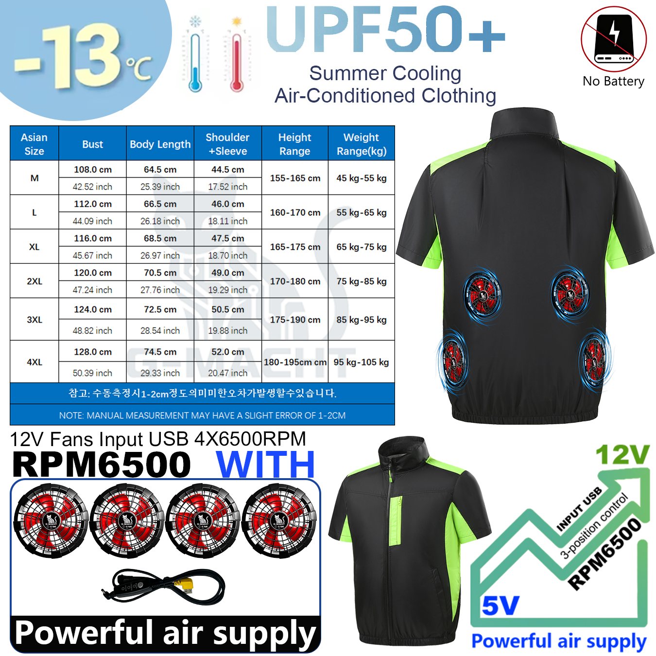 Summer 4 Fans Air Conditioning - Outdoor Sport Windbreaker 리뷰 및 가격