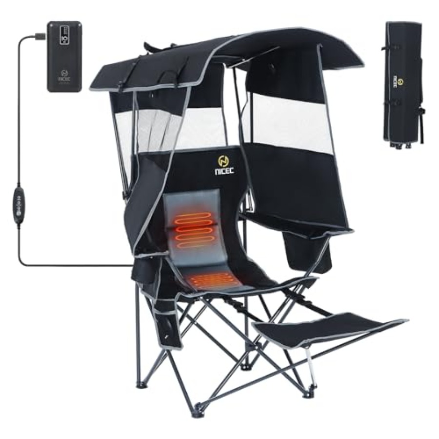Chair with Canopy, Heated Camp - Outdoor Sports Umbrella 리뷰 및 가격