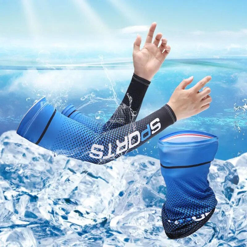 2Pcs Set Sun UV Protection Lon - Outdoor Sport Gloves 리뷰 및 가격