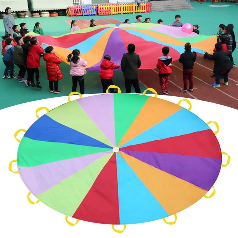 Rainbow Parachute For Kids Spo - Outdoor Sports Umbrella 리뷰 및 가격