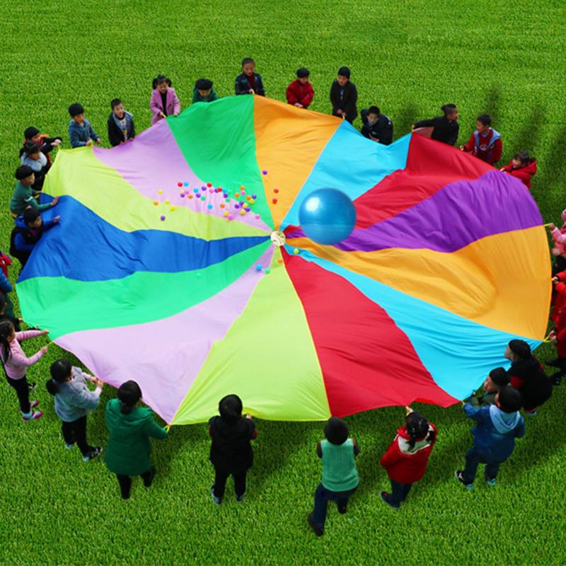 Rainbow Parachute For Kids Spo - Outdoor Sports Umbrella 리뷰 및 가격