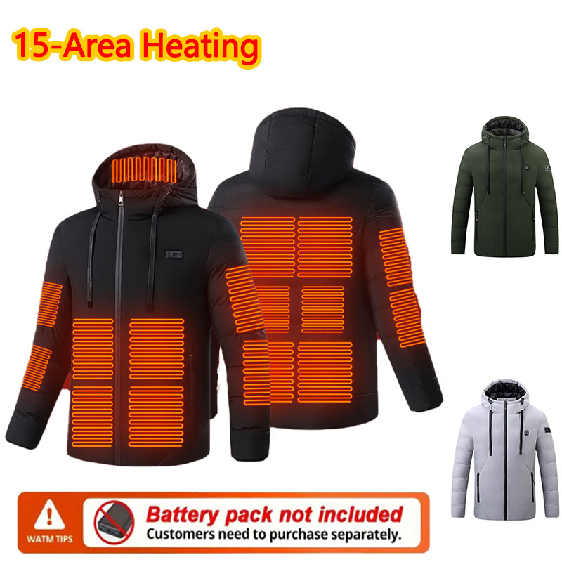 15 Area Heated Winter Hooded J - Outdoor Sport Winter Jacket 리뷰 및 가격