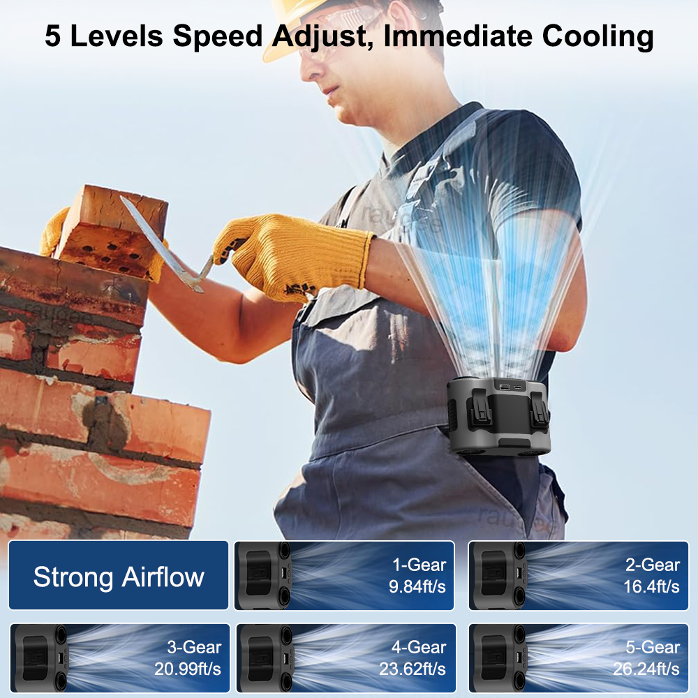 20000Mah Waist Fan Portable Cl - Outdoor Sport Outlet 리뷰 및 가격